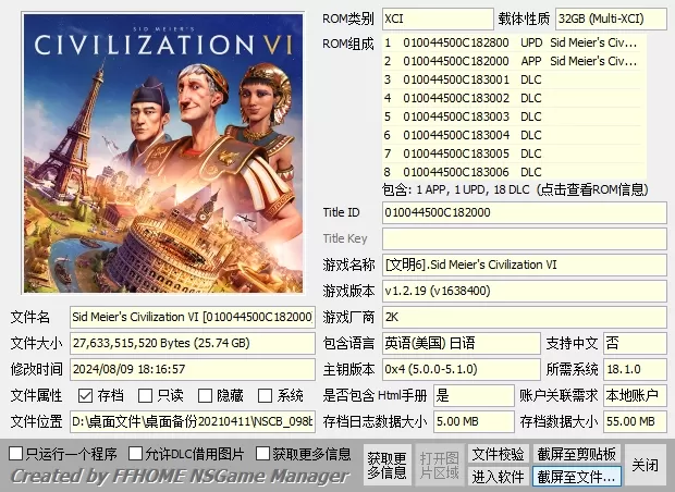switch《文明6 Sid Meier’s Civilization VI》美中XCI整合下载+1.2.19补丁+18DLC[XCI整合]+图文教程攻略-1.jpg
