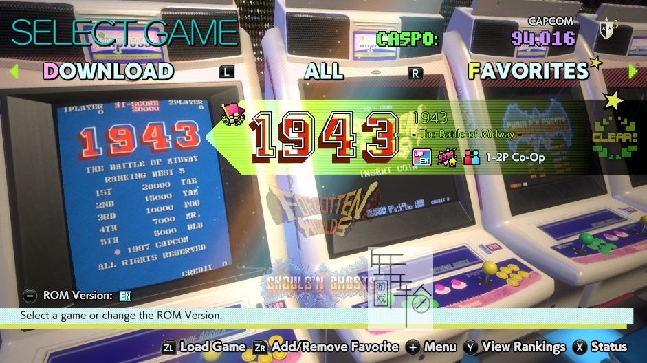 switch《卡普空街机馆 Capcom Arcade Stadium》中文版nsp/xci整合版下载【含1.0.7补丁+DLC+9.2魔改】-2.jpg